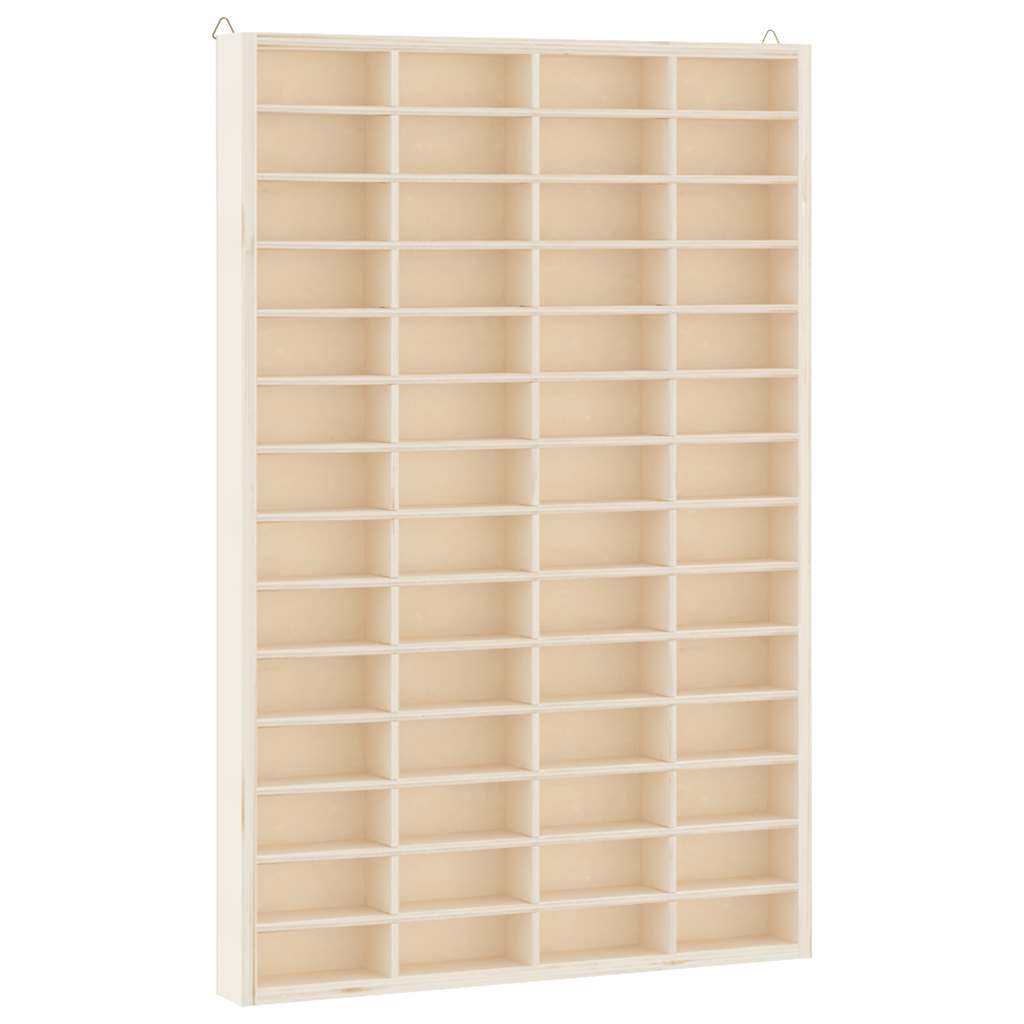 Vetrina da collezione in legno con 56 scomparti 40x4,5x60cm | homemem39
