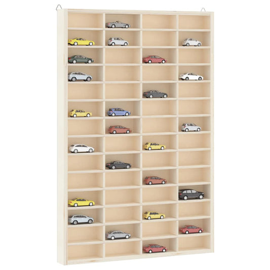 Vetrina da collezione in legno con 56 scomparti 40x4,5x60cm | homemem39