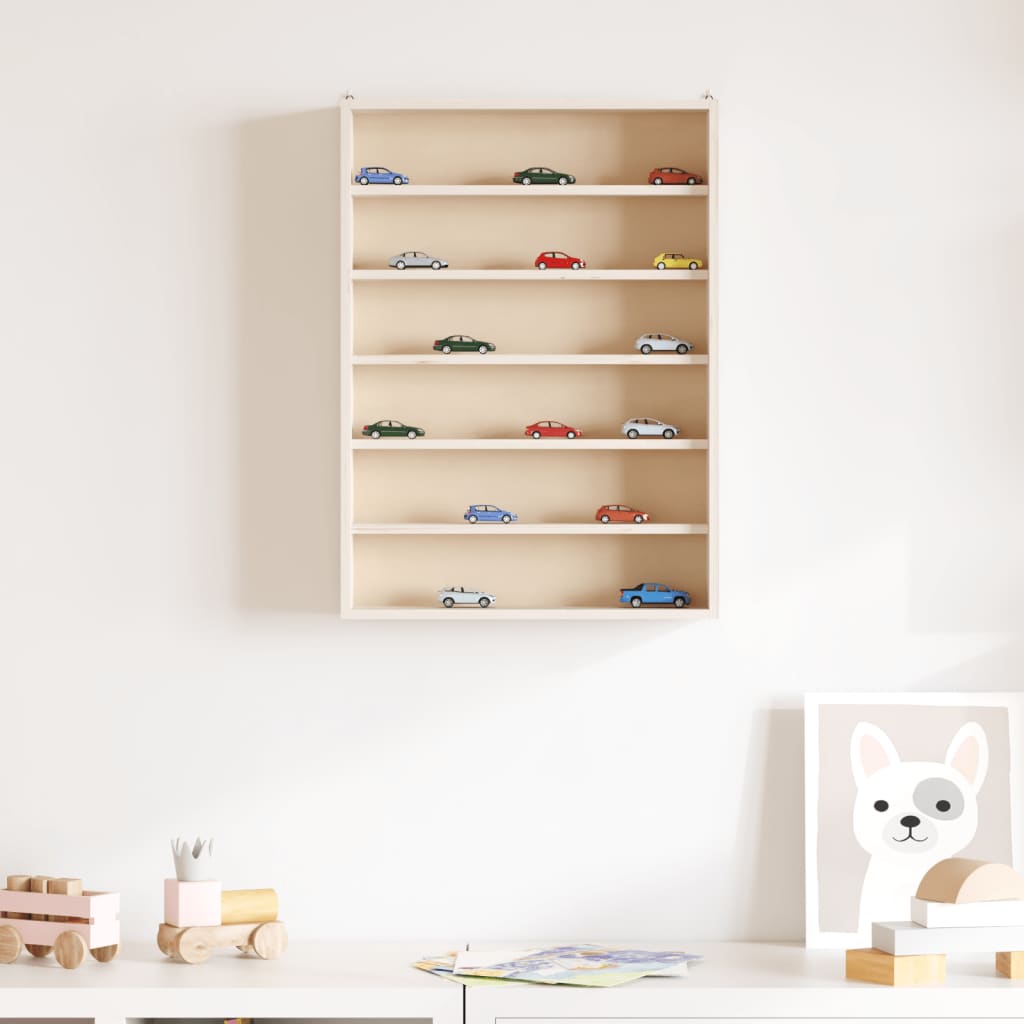 Teca da Collezione in Legno con 6 Ripiani 40x8,5x55 cm | homemem39