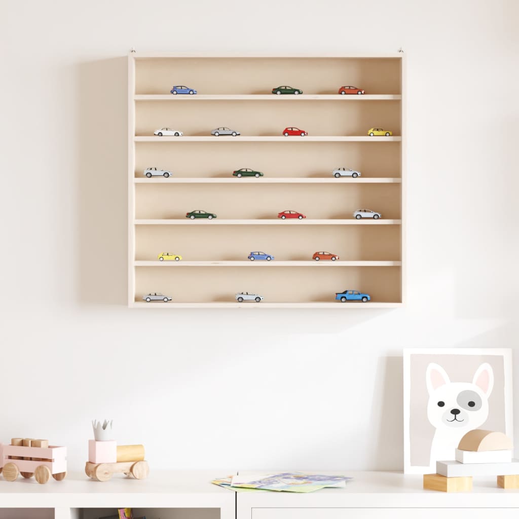 Teca da Collezione in Legno con 6 Ripiani 60x8,5x55 cm | homemem39