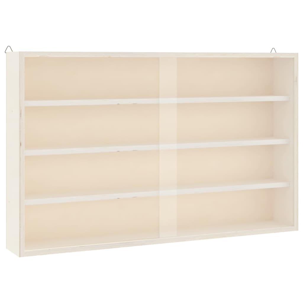 Vetrina da collezione in legno con ante 60x8,5x37cm | homemem39