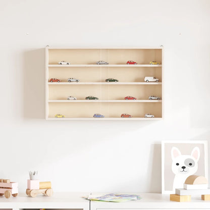 Vetrina da collezione in legno con ante 60x8,5x37cm | homemem39