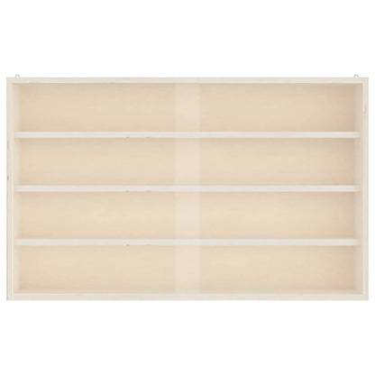 Vetrina da collezione in legno con ante 60x8,5x37cm | homemem39