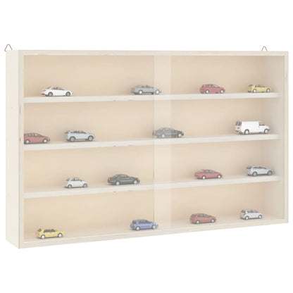 Vetrina da collezione in legno con ante 60x8,5x37cm | homemem39