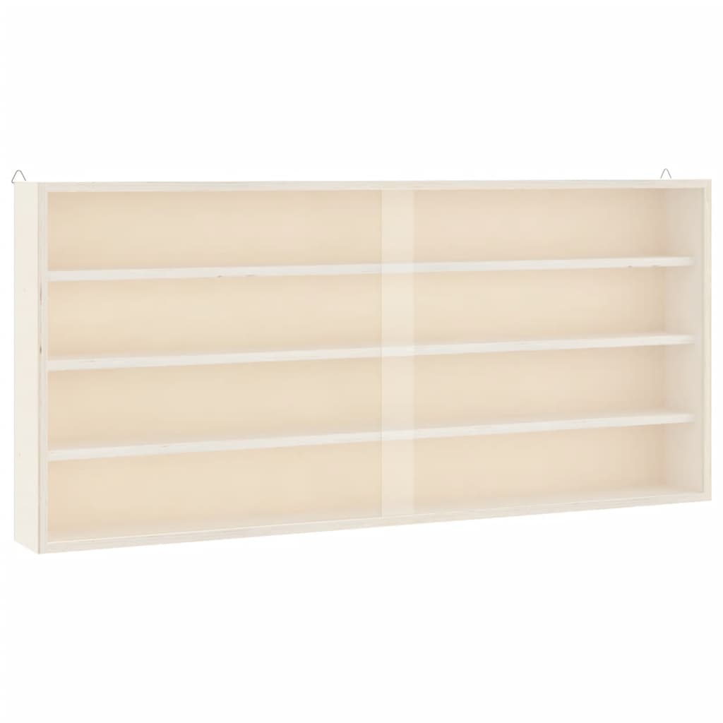 Vetrina da collezione in legno con ante 80x8,5x37cm | homemem39