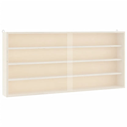 Vetrina da collezione in legno con ante 80x8,5x37cm | homemem39