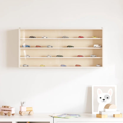 Vetrina da collezione in legno con ante 80x8,5x37cm | homemem39