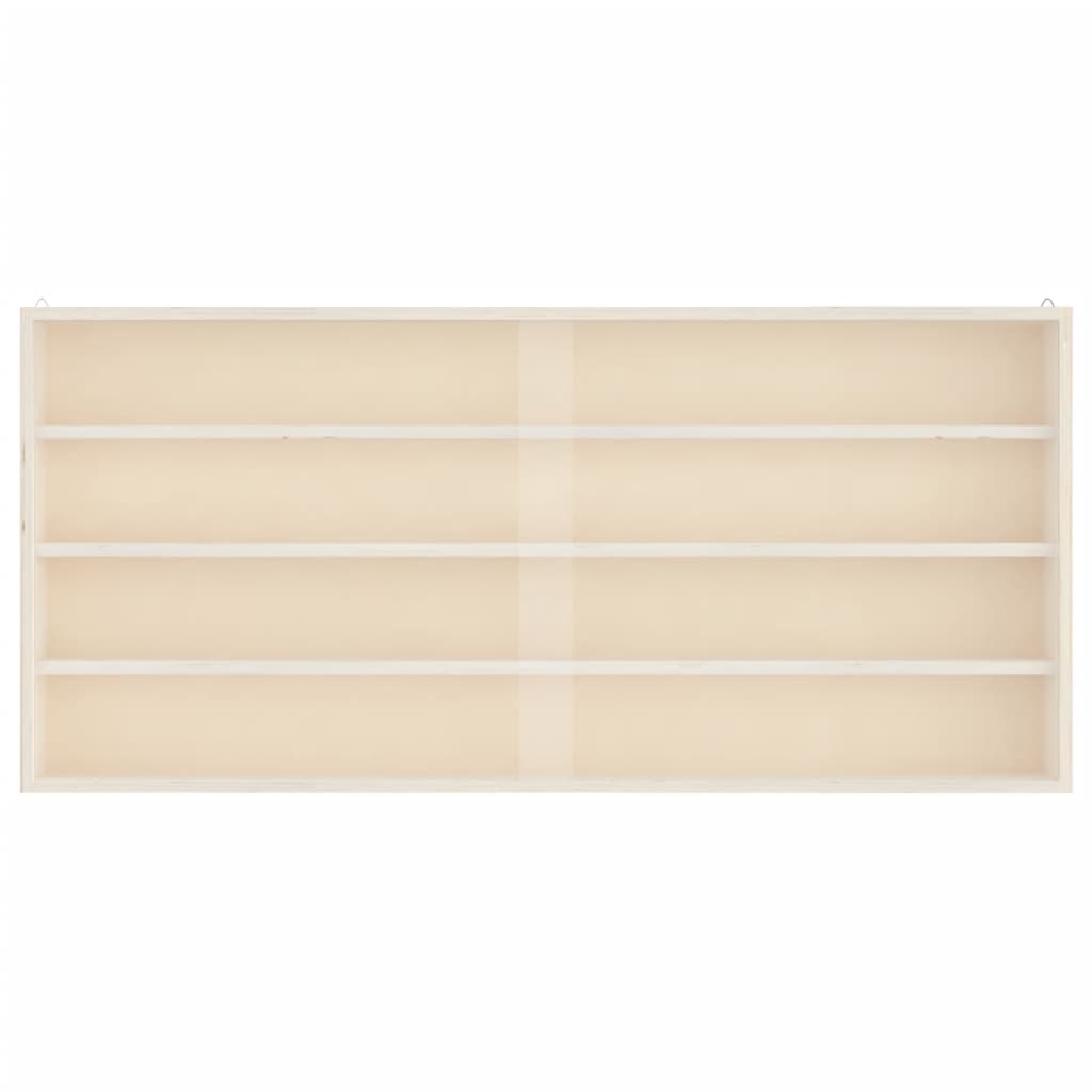 Vetrina da collezione in legno con ante 80x8,5x37cm | homemem39
