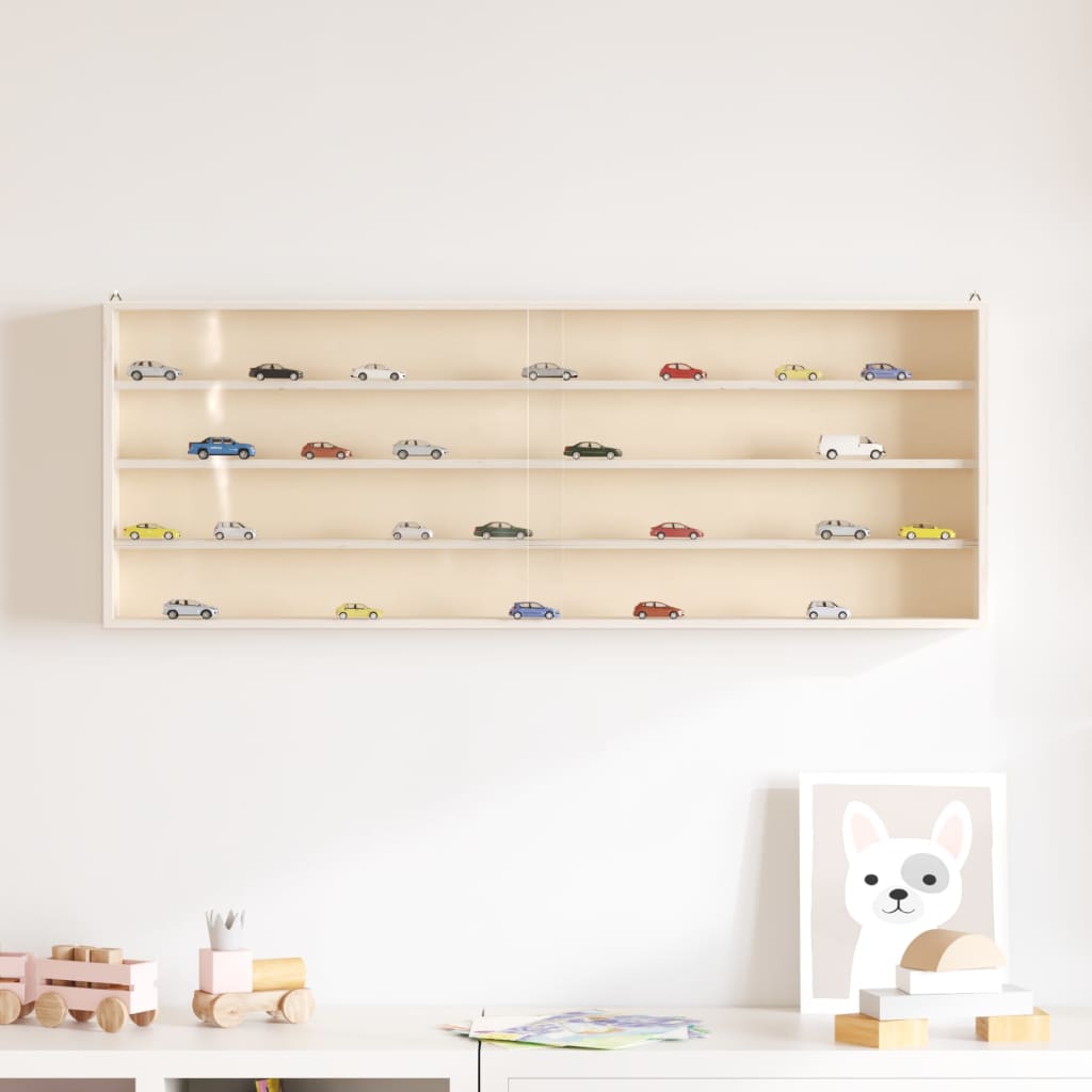 Teca da Collezione in Legno con Porte 100x8,5x37 cm | homemem39