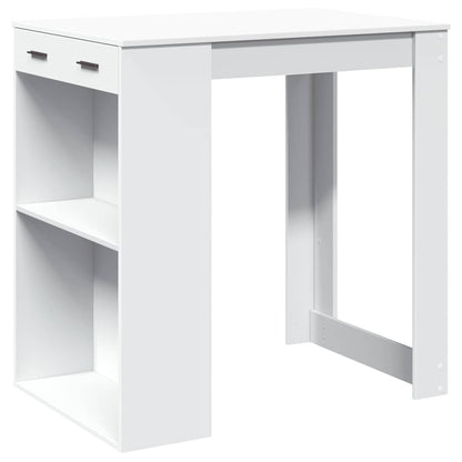 Tavolo da Bar Bianco 102x70x103,5 cm in Truciolato | homemem39