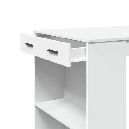 Tavolo da Bar Bianco 102x70x103,5 cm in Truciolato | homemem39