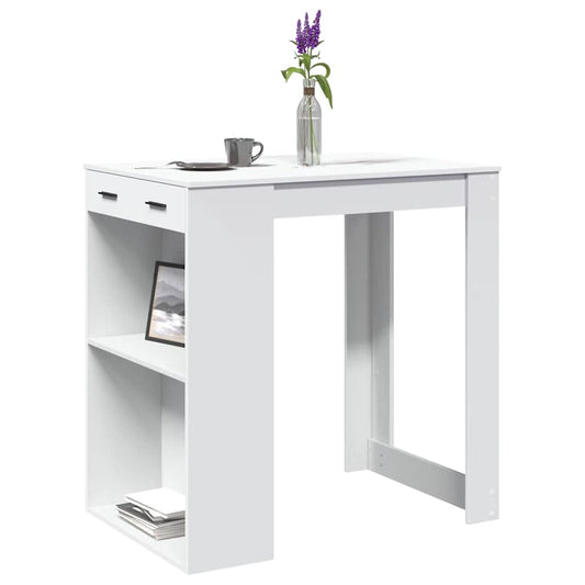 Tavolo da Bar Bianco 102x70x103,5 cm in Truciolato | homemem39