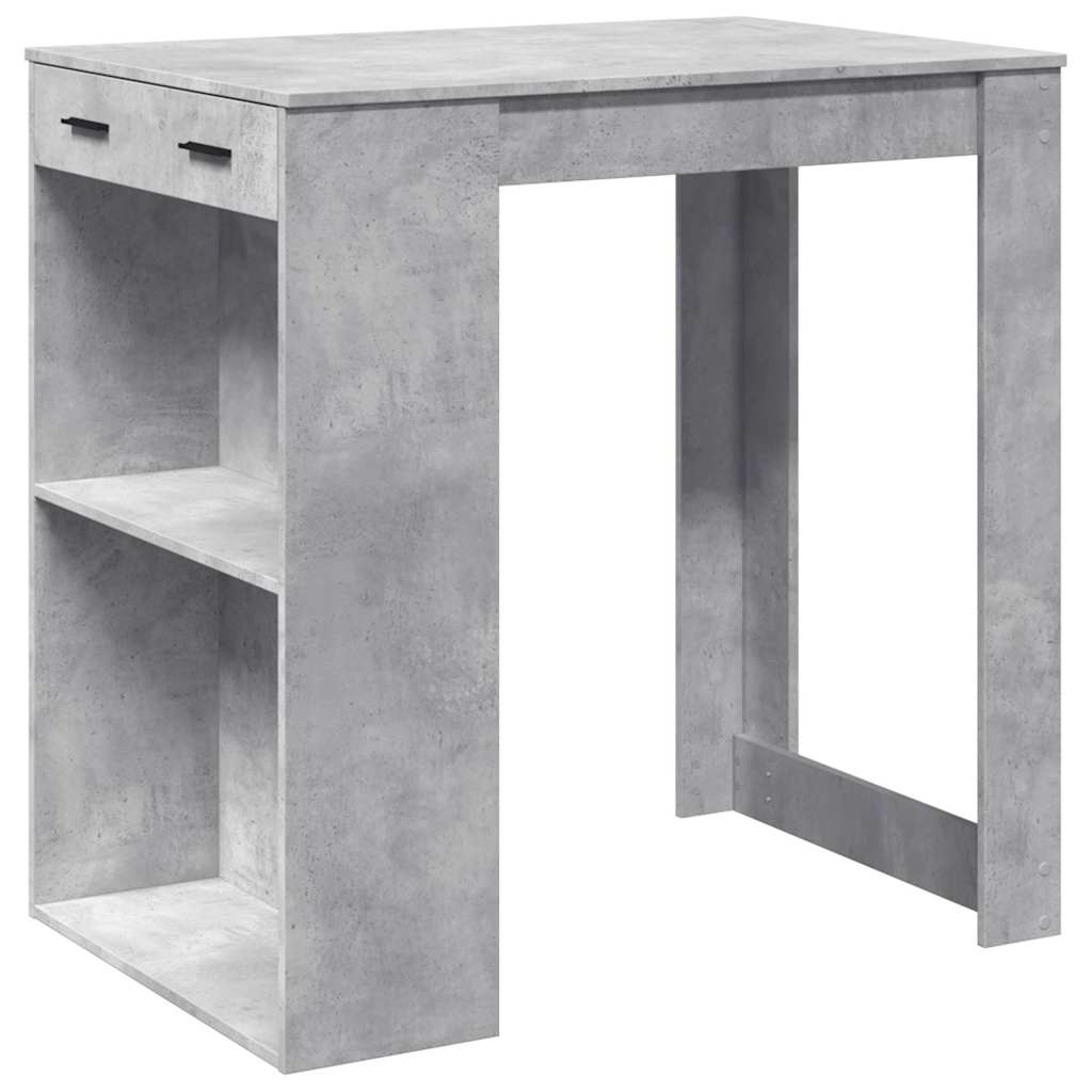 Tavolo da Bar Grigio Cemento 102x70x103,5 cm in Truciolato | homemem39
