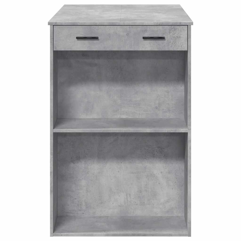 Tavolo da Bar Grigio Cemento 102x70x103,5 cm in Truciolato | homemem39