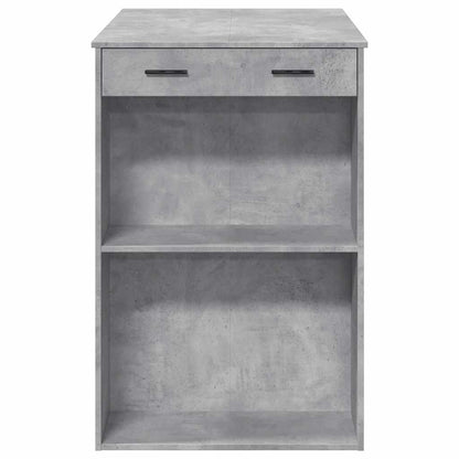 Tavolo da Bar Grigio Cemento 102x70x103,5 cm in Truciolato | homemem39