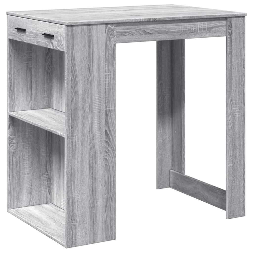 Tavolo da Bar Grigio Sonoma 102x70x103,5 cm in Truciolato | homemem39