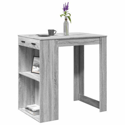 Tavolo da Bar Grigio Sonoma 102x70x103,5 cm in Truciolato | homemem39