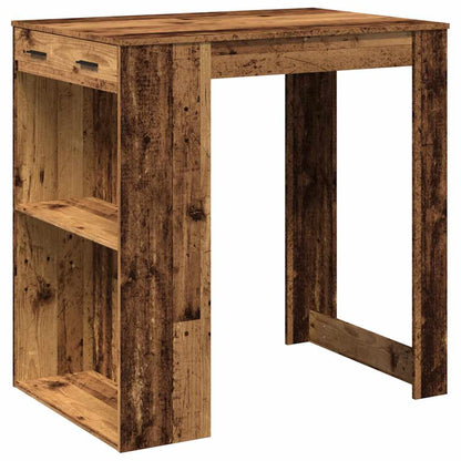 Tavolo da Bar Legno Antico 102x70x103,5 cm in in Truciolato | homemem39