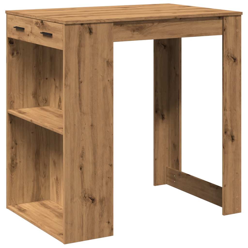 Tavolo Bar Rovere Artigianale 102x70x103,5 cm in Truciolato | homemem39
