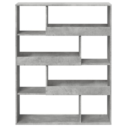 Libreria Grigio Cemento 100x33x125,5 cm in Legno Multistrato