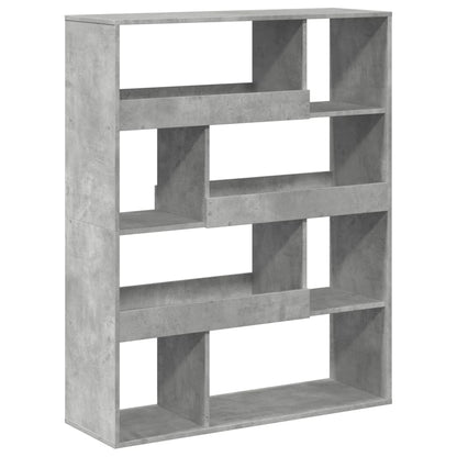 Libreria Grigio Cemento 100x33x125,5 cm in Legno Multistrato