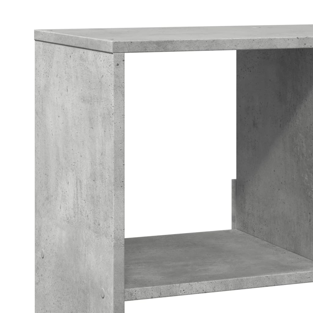 Libreria Grigio Cemento 100x33x125,5 cm in Legno Multistrato