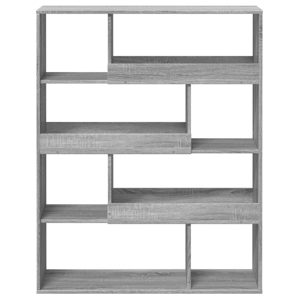 Libreria Grigio Sonoma 100x33x125,5 cm in Legno Multistrato