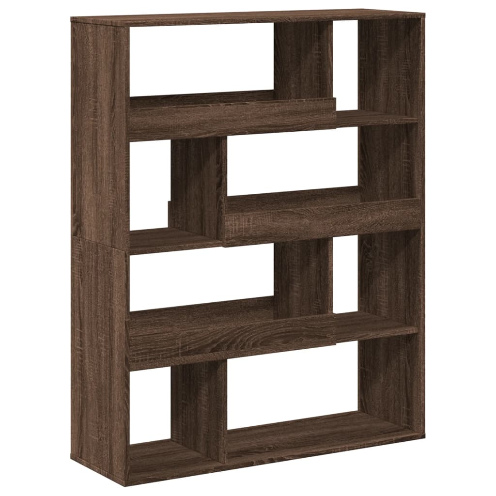 Libreria Rovere Marrone 100x33x125,5 cm in Legno Multistrato