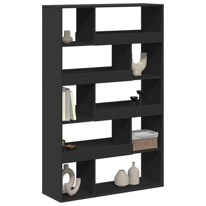 Libreria Nera 100x33x156,5 cm in Truciolato