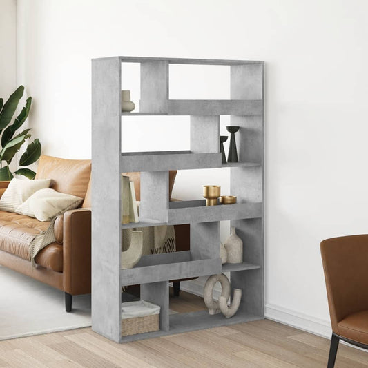 Libreria Grigio Cemento 100x33x156,5 cm in Truciolato