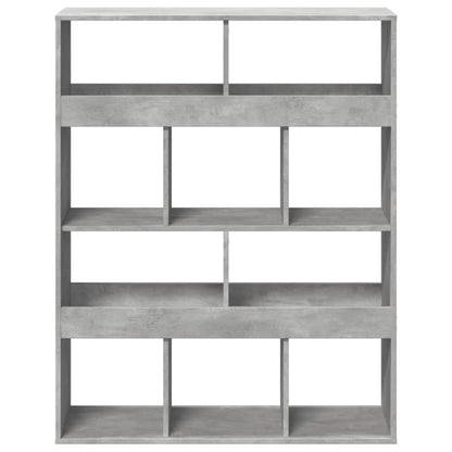 Libreria Grigio Cemento 100x33x125,5 cm in Legno Multistrato