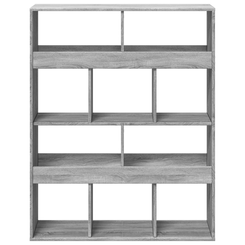 Libreria Grigio Sonoma 100x33x125,5 cm in Legno Multistrato