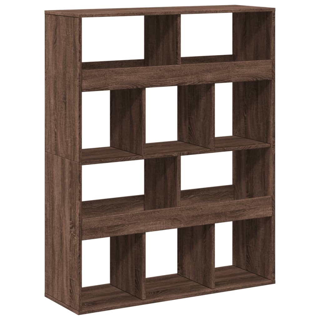 Libreria Rovere Marrone 100x33x125,5 cm in Legno Multistrato