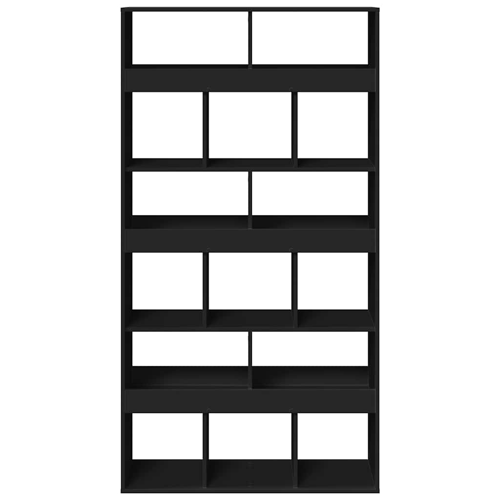 Divisorio Stanza Nero 100x33x187,5 cm in Truciolato