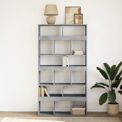 Libreria Grigio Cemento 100x33x187,5 cm in Truciolato