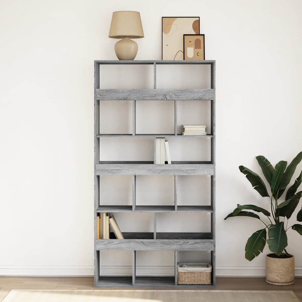 Libreria Grigio Sonoma 100x33x187,5 cm in Truciolato