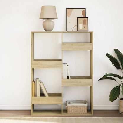 Libreria Rovere Sonoma 100x33x135 cm in Legno Multistrato