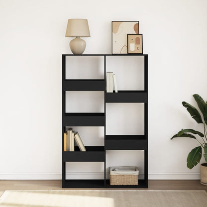 Libreria Nera 100x33x155,5 cm in Legno Multistrato