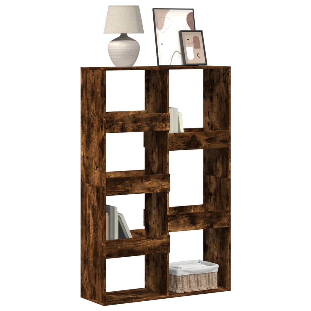 Libreria Rovere Fumo 100x33x155,5 cm in Legno Multistrato