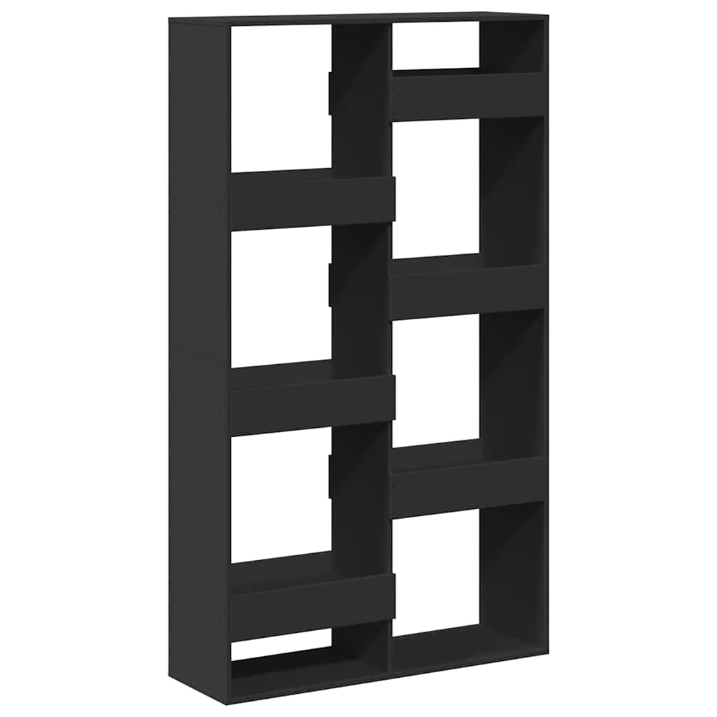 Libreria Nera 100x33x175 cm in Legno Multistrato