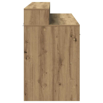 Scrivania con Luci LED Rovere 120x55x91 cm in Legno Multistrato | homemem39