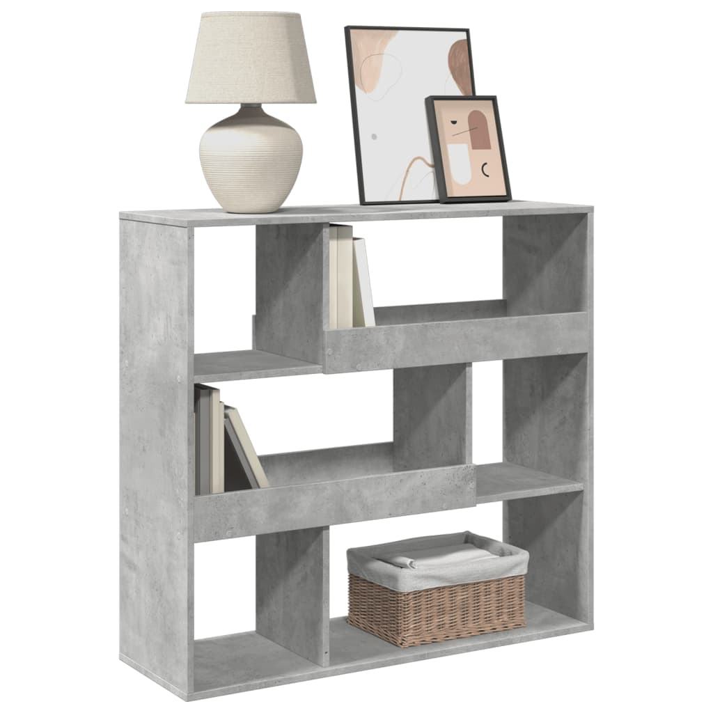 Libreria Grigio Cemento 100x33x94,5 cm in Truciolato