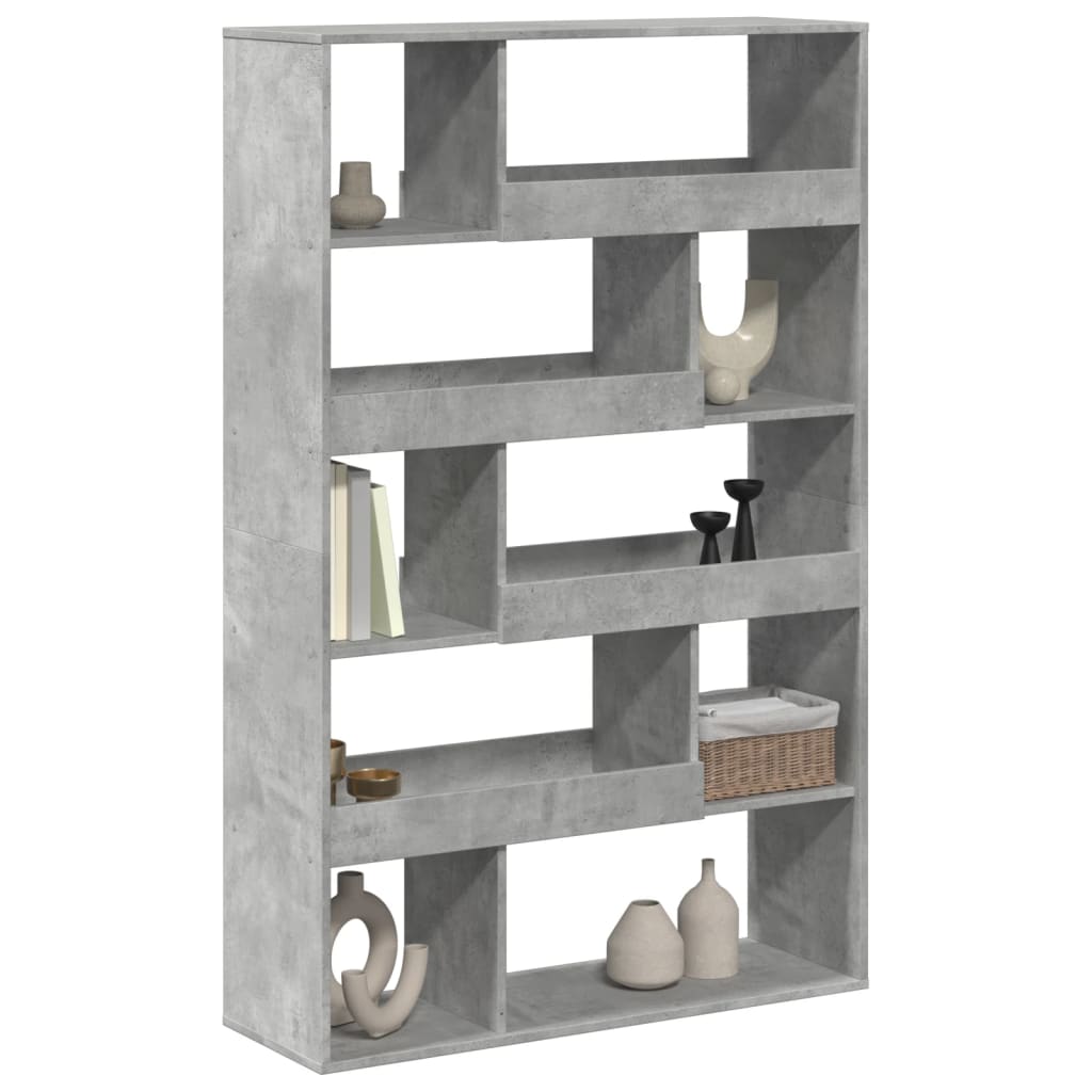 Libreria Grigio Cemento 100x33x156,5 cm in Truciolato