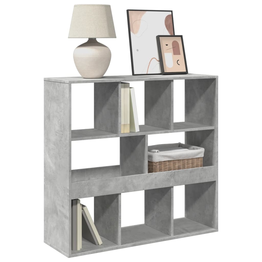 Libreria Grigio Cemento 100x33x94,5 cm in Truciolato