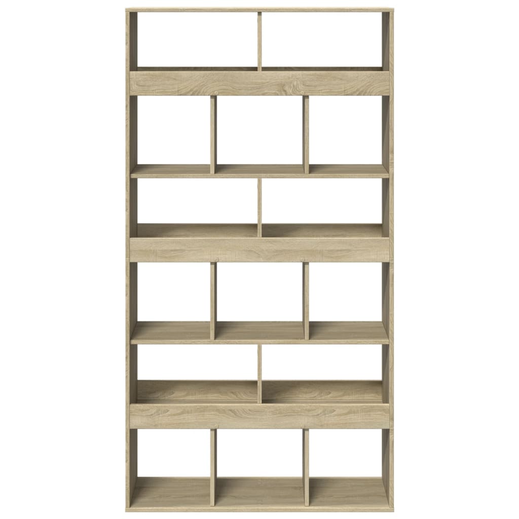 Libreria Rovere Sonoma 100x33x187,5 cm in Truciolato