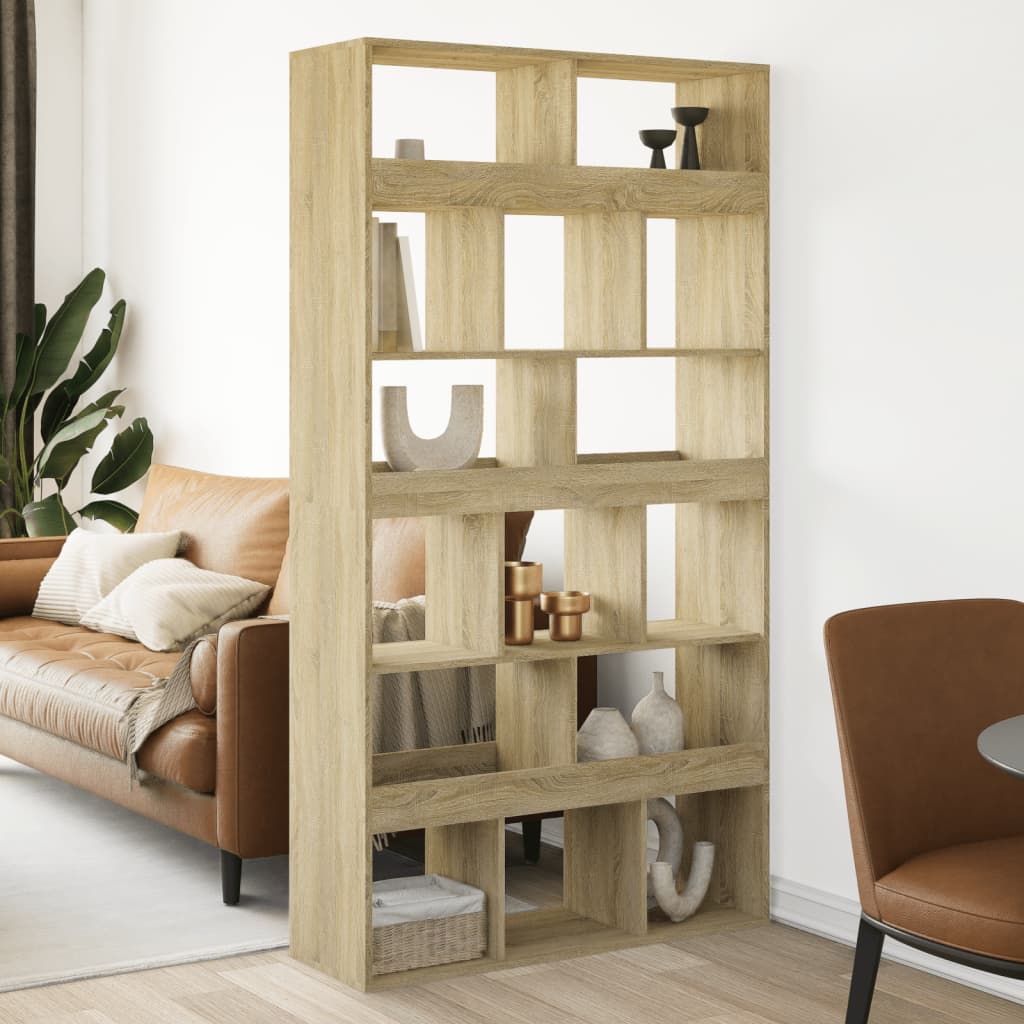 Libreria Rovere Sonoma 100x33x187,5 cm in Truciolato