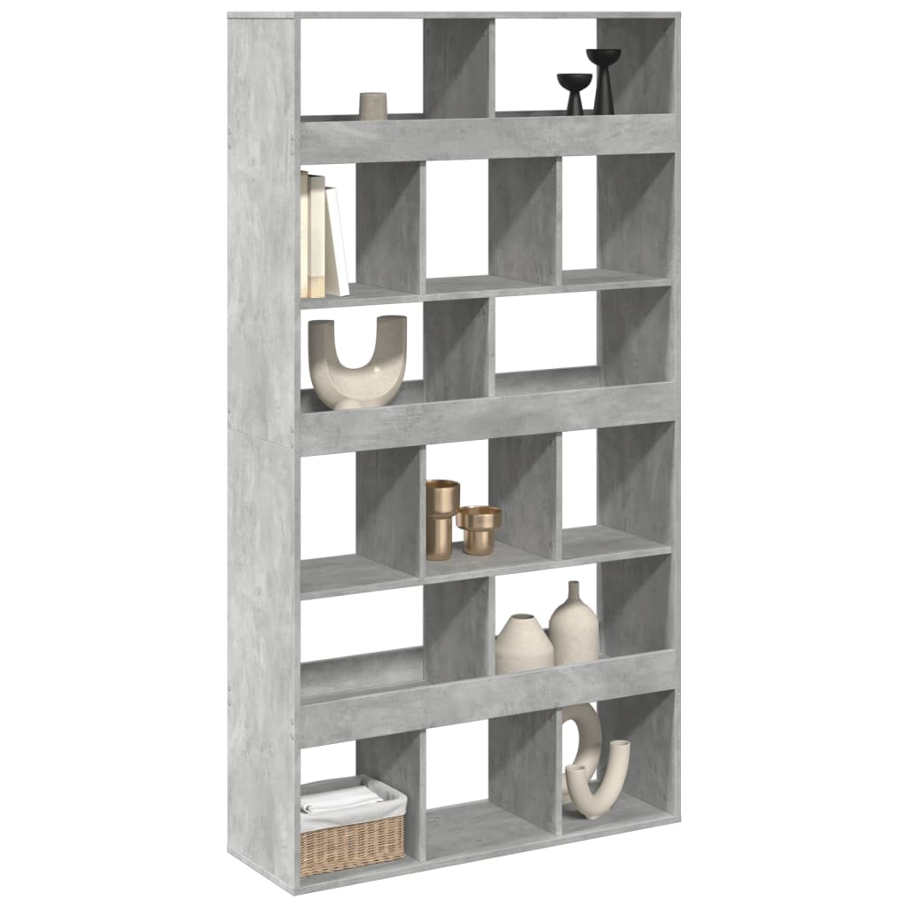 Libreria Grigio Cemento 100x33x187,5 cm in Truciolato