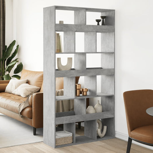 Libreria Grigio Cemento 100x33x187,5 cm in Truciolato