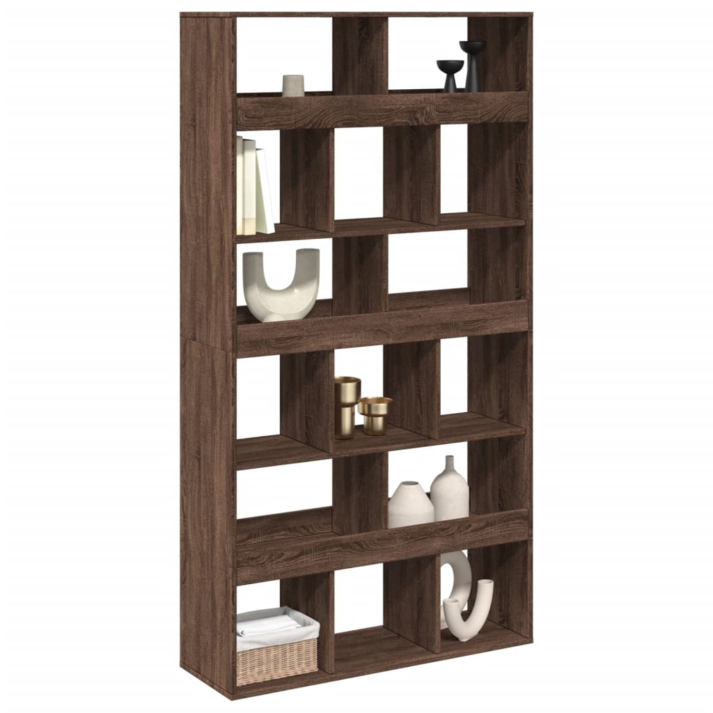 Libreria Rovere Marrone 100x33x187,5 cm in Truciolato