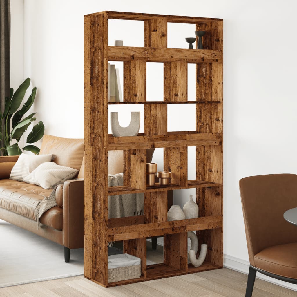 Divisorio Stanza Legno Antico 100x33x187,5 cm in Truciolato | homemem39